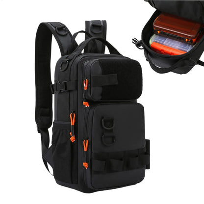 Fishing Tackle Backpack Fishing Gear Bag Tackle Backpack Lightweight Tacticall Tackle Box Multifunctional Fishing Storage Bag