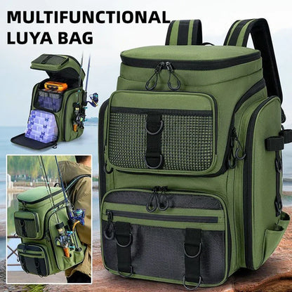 Fishing Backpack W/ Rod Holders