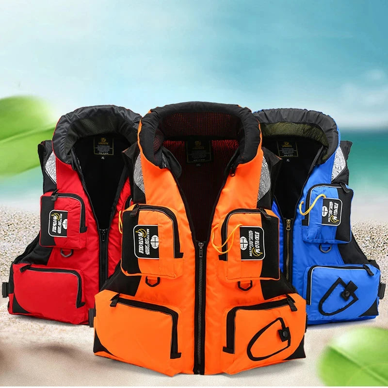 Adult Life Jacket Adjustable Buoyancy Aid Swimming Boating Sailing Fishing Water Sports Safety Life Man Jacket Vest