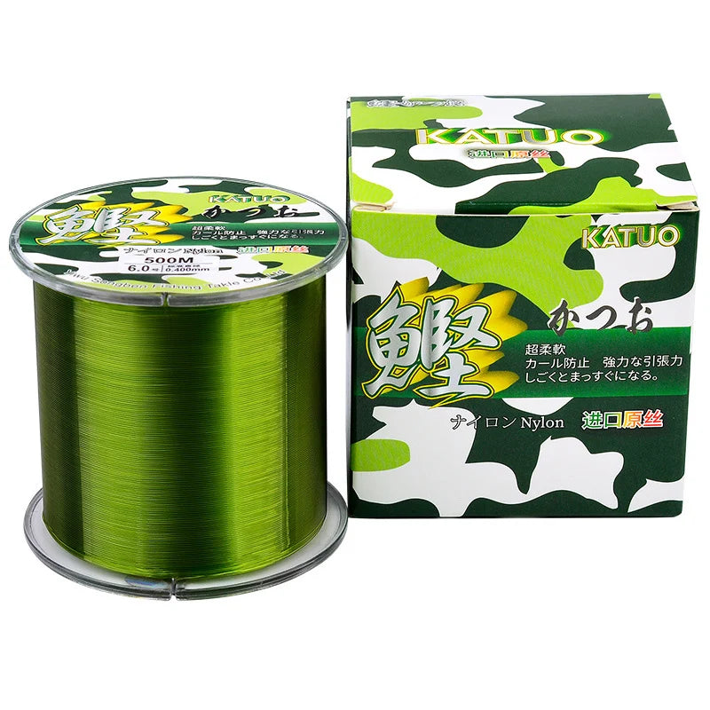PROBEROS 500M Semi floating fishing lines Wear-resistant Nylon Seawater Lure Freshwater Fishline Tackle 4LB-40LB Cord Main line