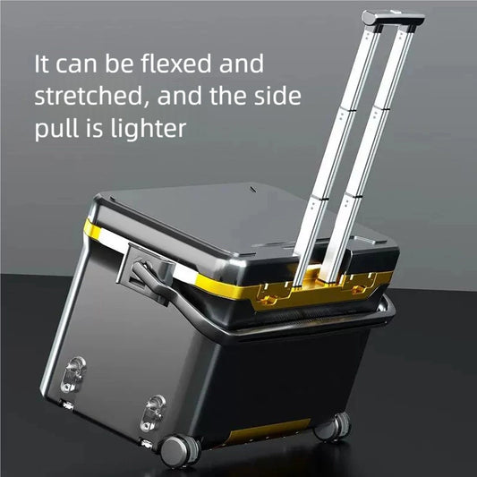 Fishing Bucket Storage Tackle Box with Liftable Legs and Wheel Fishing Storage Equipment