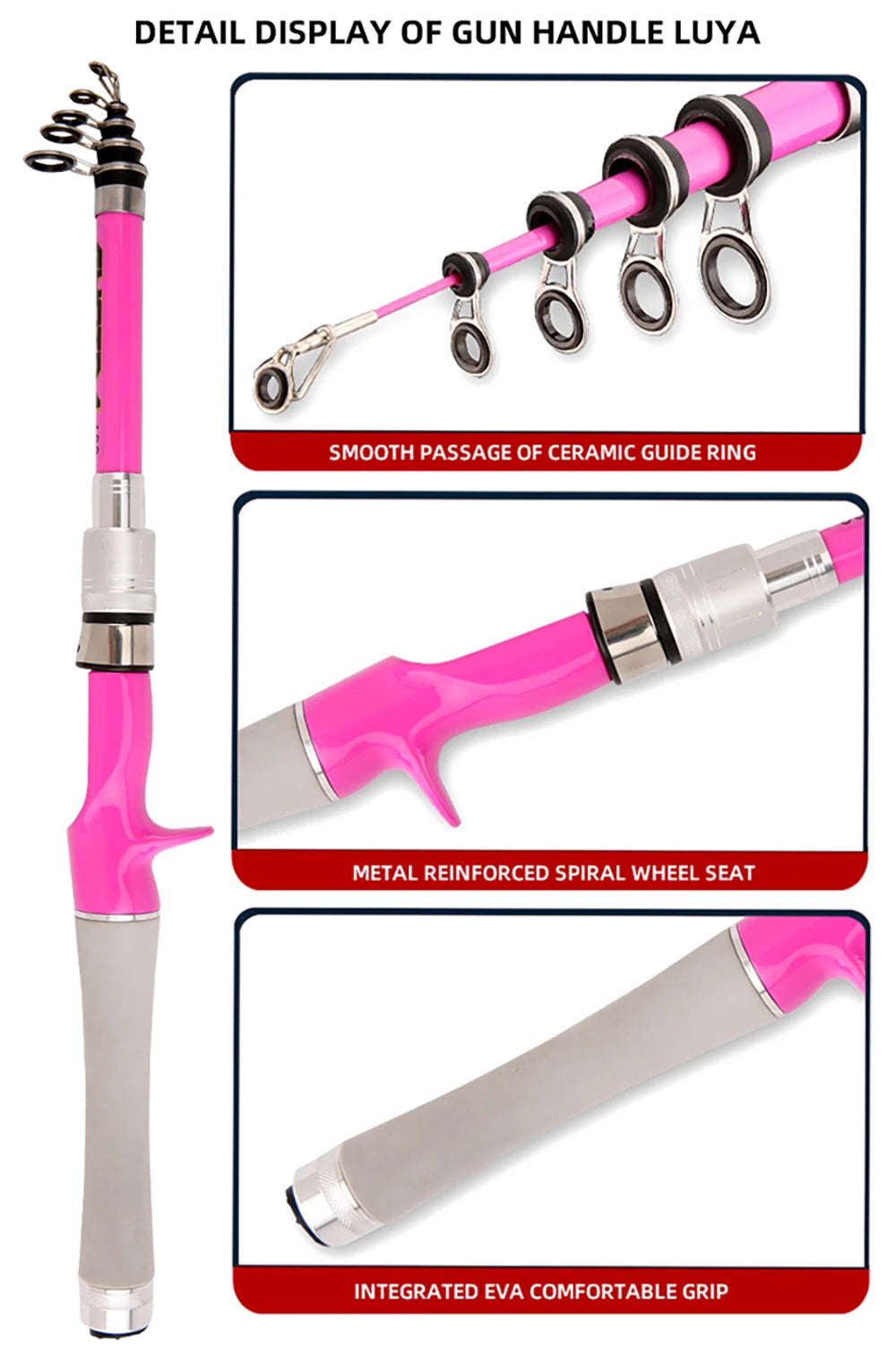 Telescopic Fishing Rod and Reel Combo