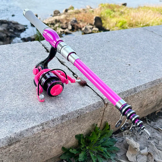 Telescopic Fishing Rod and Reel Combo