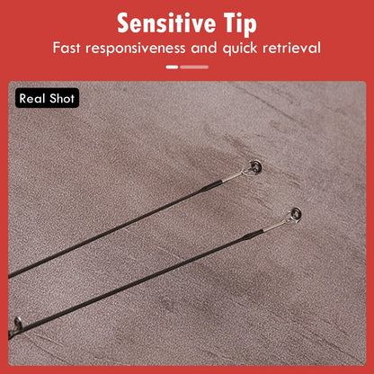 Lightweight Fishing Rod 1.65m/1.8m Carbon Spinning Casting Rod UL Power 2-Section Pole Bass Carp Saltwater Fishing Accessories