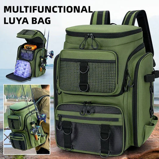 Fishing Backpack W/ Rod Holders