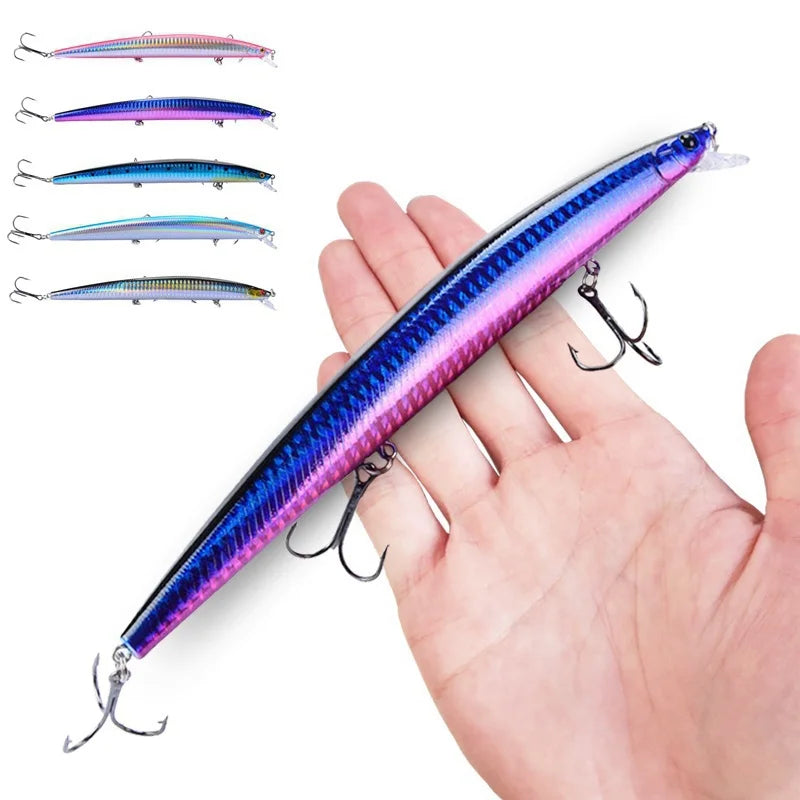 FLYSAND Fishing Lures 18cm/24g Crankbaits Fishing Hard Bait Isca Artificiais Pesca Sea Wobbler Swimming Baits Laser Minnow Lure