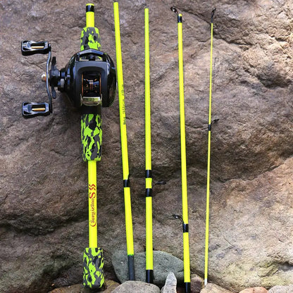 5-Section Travel Fishing Rod with Comfortable EVA Handle